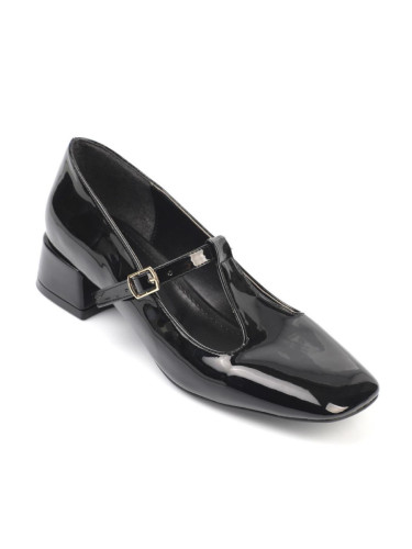 Capone Outfitters Women's Flat Toe T-Strap Low Heel Mary Jane Shoes