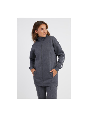 Women's grey brindle sweatshirt with zipper SAM 73 Asajj