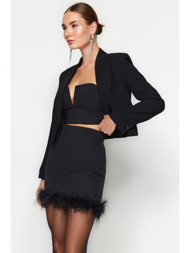 Trendyol Black Fitted Skirt