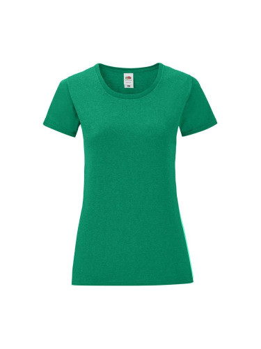 Iconic Women's Green Fruit of the Loom Women's T-shirt