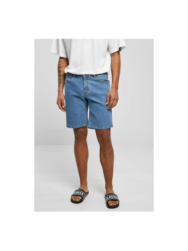 Denim shorts relaxed fit light blue washed