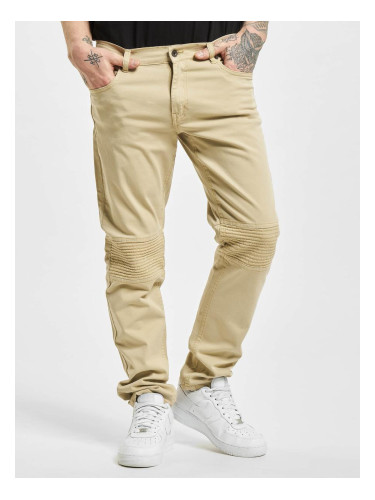 Straight Fit Jeans Quilted Khaki