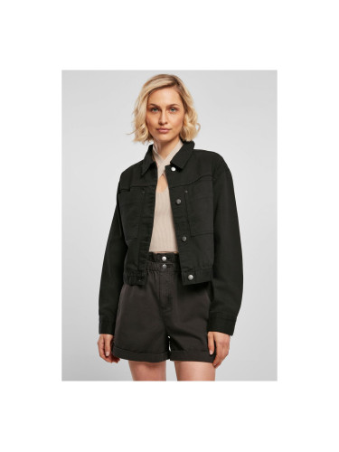 Women's short boxing work jacket black