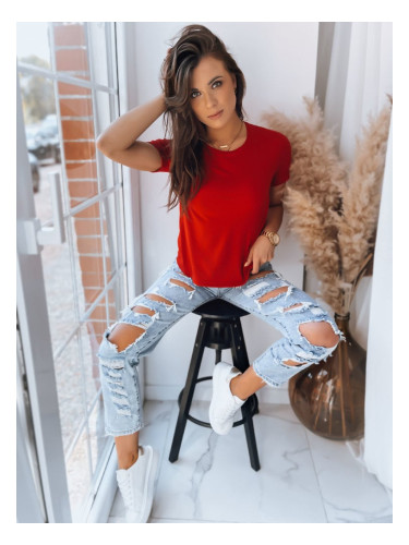 T-shirt damski MAYLA czerwony Dstreet