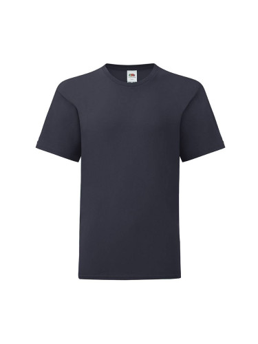 Navy blue children's t-shirt in combed cotton Fruit of the Loom