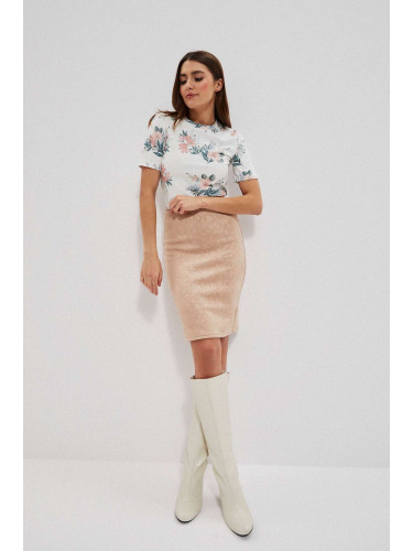 Pencil skirt - beige