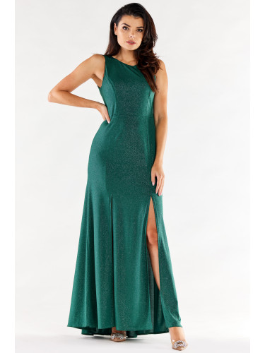 Awama Woman's Dress A549 Bottle Green