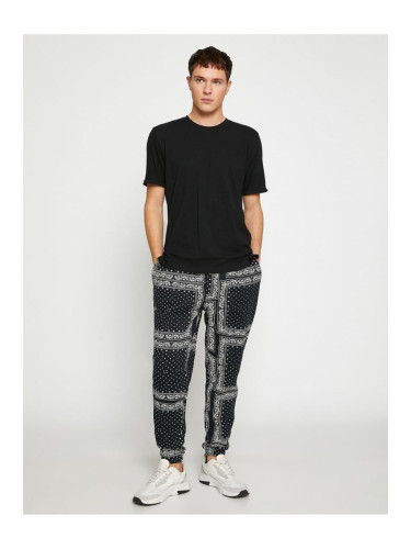 Koton Jogger Sweatpants Floral Printed Laced Waist