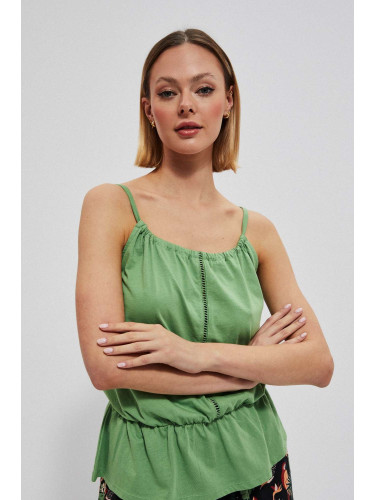 Marisse Cotton Tank Top L-Ts-3845 Palm