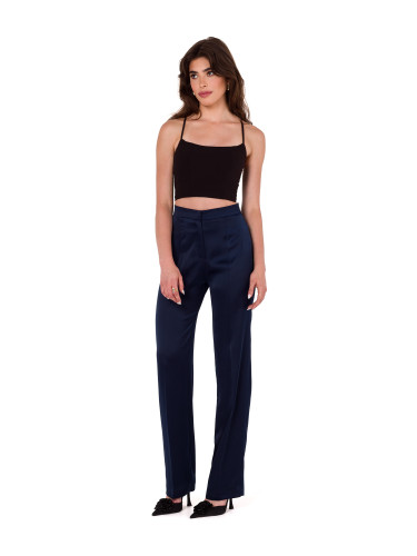 Makover Woman's Trousers K174 Navy Blue