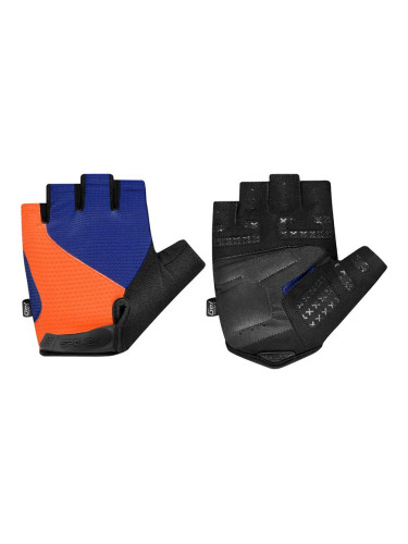 Spokey EXPERT Men's cycling gloves, blue-orange, veľ. M