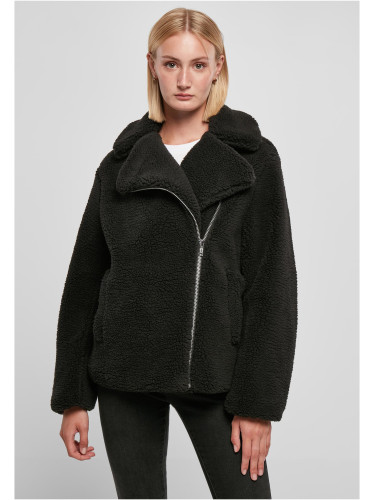 Women's Sherpa Biker Jacket black