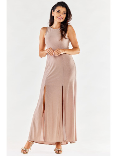 Awama Woman's Dress A549 Beige