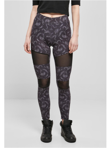 Women's leggings Tech Mesh AOP blackpaisley