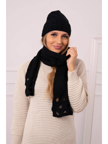 Women's set with scarf Julita K382 black