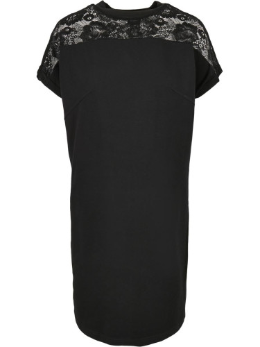Women's dress with black lace