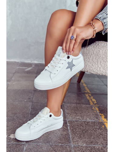 Big Star Women's Leather Sneakers - White