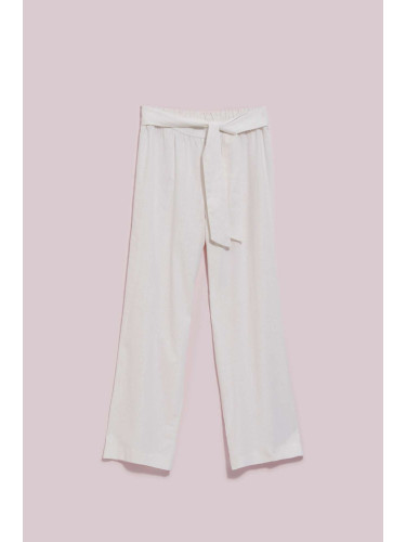 Marisse Women's Trousers L-Sp-4028 White