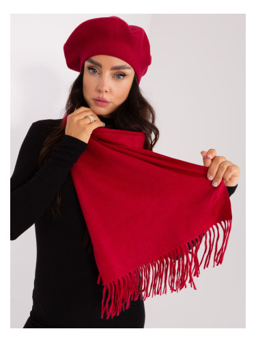 Scarf-AT-SZ-23185.90P-burgundy