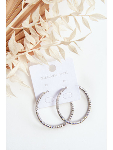 Сребърни обеци халки