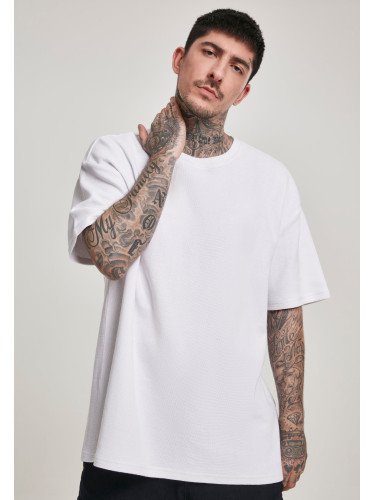 Oversized Waffle Tee White