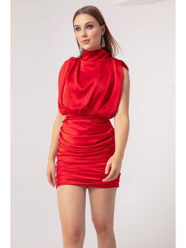 Lafaba Дамска червена мини вечерна рокля & Абитуриентска рокля