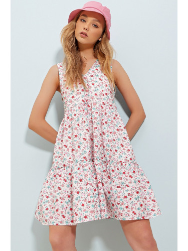 Дамска рокля Trend Alaçatı Stili Floral