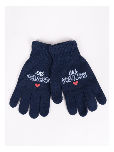 Yoclub Kids's Gloves RED-0119G-AA5A-001 Navy Blue