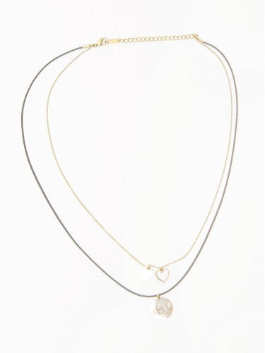 Gold plated necklace Yups dbi0474. R21
