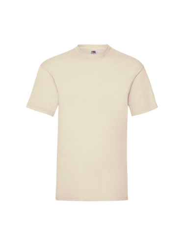 Beige Men's T-shirt Valueweight Fruit of the Loom