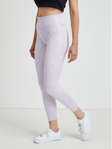 Light purple Puma women's patterned sports leggings