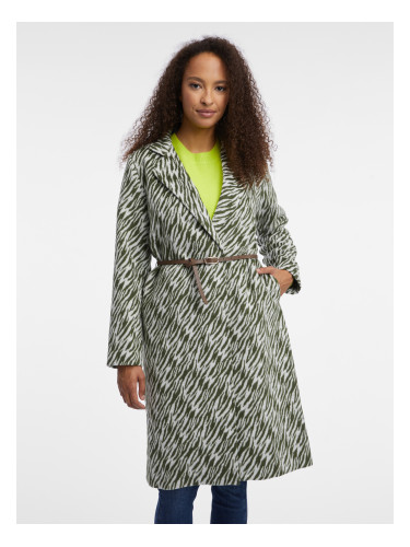 Orsay White-Black Women Patterned Coat - Women