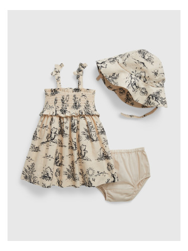 GAP Baby Linen Dress with Hat - Girls