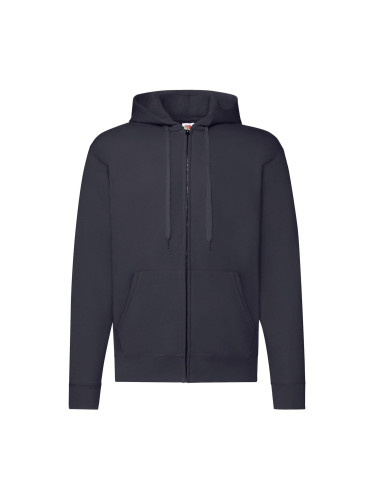 Navy Zippered Hoodie Classic Fruit of the Loom