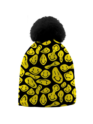 Mr. GUGU & Miss GO Woman's Acid Emoji Beanie WB21BL 2323