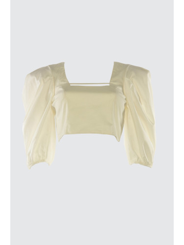 Trendyol Ecru Balloon Sleeve Blouse