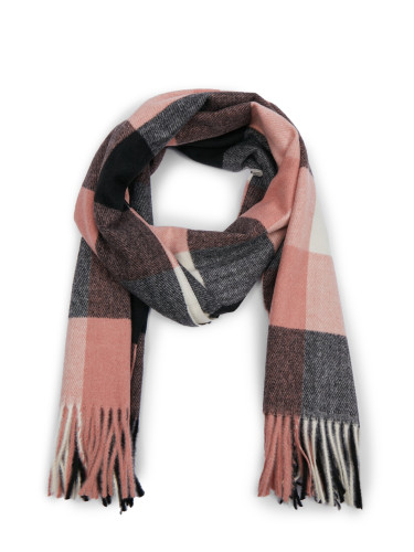 Black and pink women's plaid scarf ORSAY