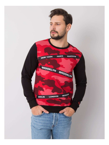 Men's Red Camo Sweatshirt