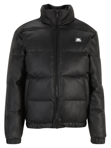 Men's jacket made of imitation leather Southpole Bubble black