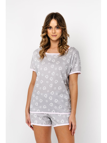 Women's pyjamas Noelia, short sleeves, short legs - print