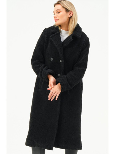 Z6775 DEWBERRY ДАМСКО ПАЛТО-ЧЕРНО