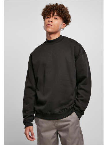 Mock Neck Crew Black