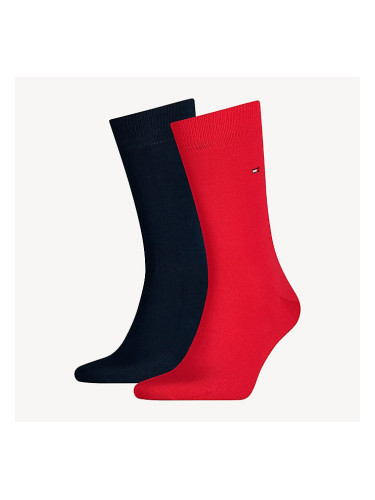 Tommy Hilfiger Man's 3Pack Socks 371111 Red/Navy Blue