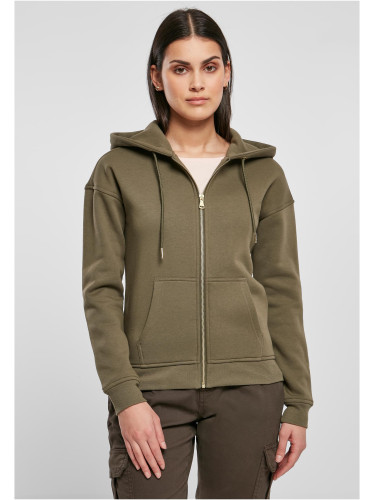 Women's Classic Olive Zipper Hoodie