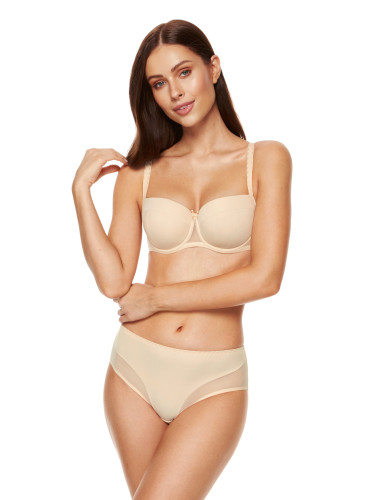 Бежов сутиен с банели