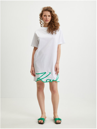 White Women's Dress KARL LAGERFELD - Ladies