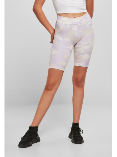 Women's Camo Tech Cycle High Waist Lilaccamo Shorts