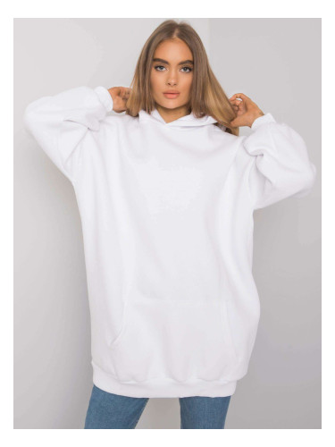 Long white sweatshirt