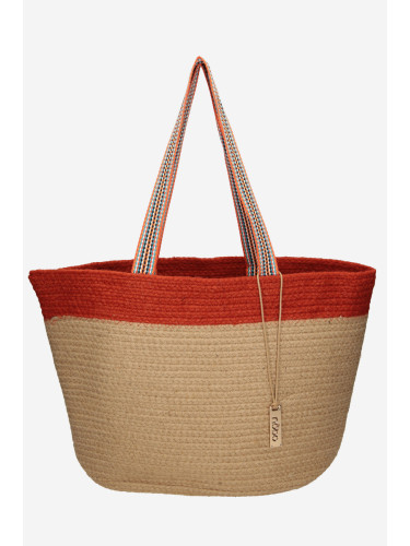 Beach Bag Basket NOBO Beige-Orange