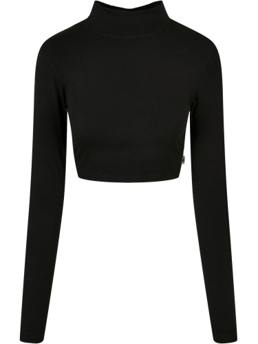 Women's Organic Long Sleeve Turtleneck - Black